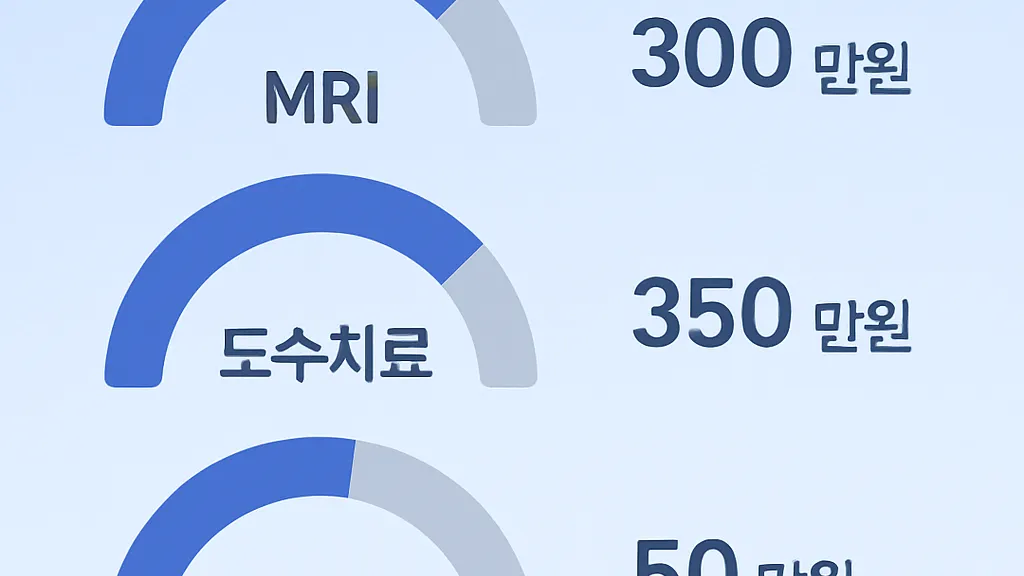 금융감독원 4세대 실손보험 3대 비급여 특약 — MRI 300만원, 도수치료 350만원, 주사료 250만원 한도 구조